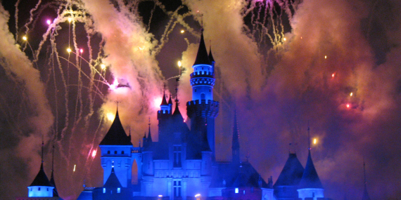Château Disney de nuit