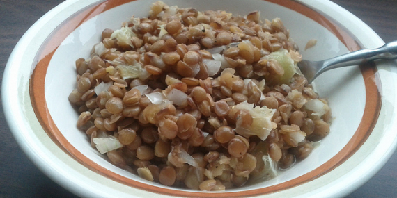 Salade de lentilles.