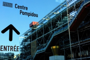 Photographie du centre Pompidou.