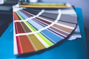 Palette de couleurs pentone.